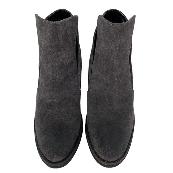 Dolce Vita Ankle Boots Shoes Slip on Suede Leather Gray Size 6.5 - Picture 6 of 16